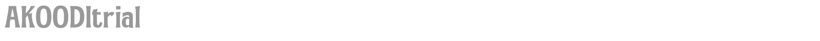 Akoodi font preview